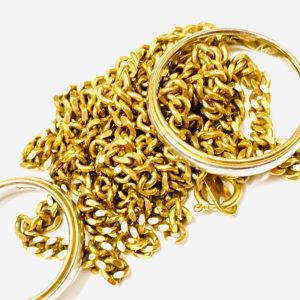 K18 Pt850 金プラチナ コンビリング ネックレス アクセサリーおまとめ