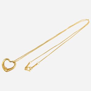 K18 オープンハートネックレス