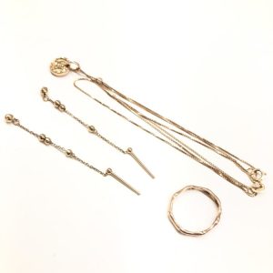 金 ゴールド ジュエリー ネックレス ピアス リング おまとめ