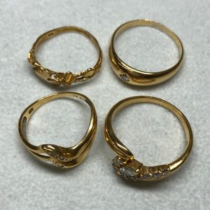 18Kダイヤモンド付きリングおまとめ