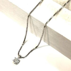 Pt850 プラチナ ダイヤモンド ネックレス