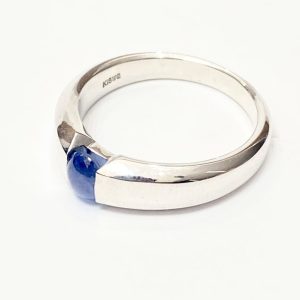 スターサファイア K18WG リング