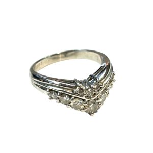 Pt900　メレダイヤリング