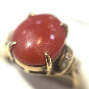 K18 18金 サンゴ リング