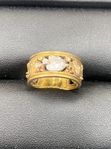 K18 Pt900 コンビ リング