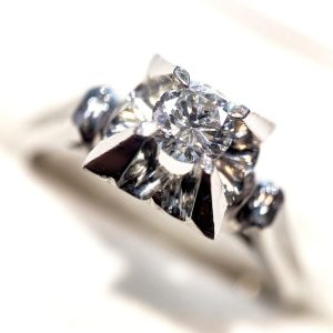 Pt900 ダイヤモンドリング 0.18ct