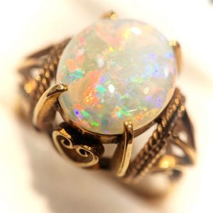 K18 18金 オパール リング