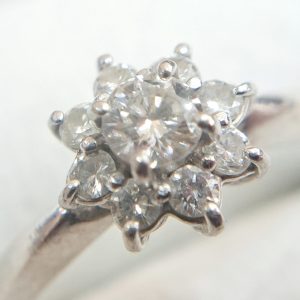 Pt850 リング メレダイヤ