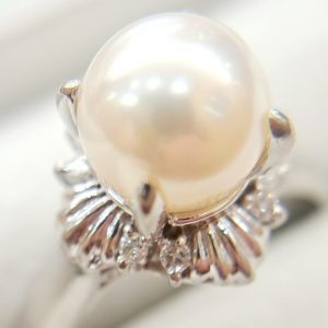 Pt900 リング パール