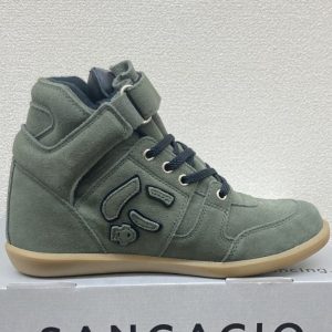 SANGACIO レザースニーカー 緑