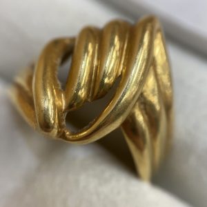 K18 デザインリング 18金 750