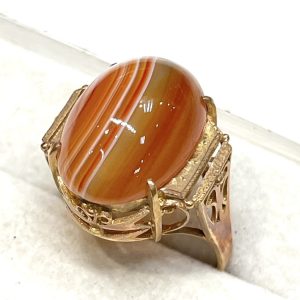 K18 18金 サードオニキス付きリング