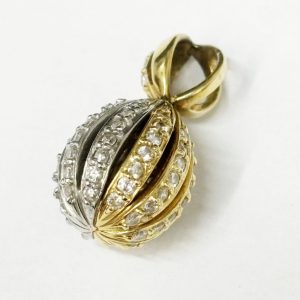 K18 Pt850 トップ メレダイヤ アクセサリー