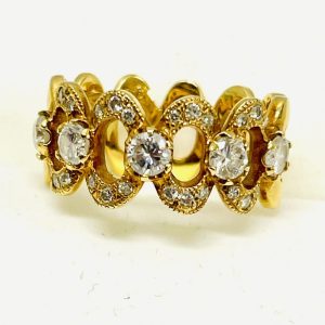 K18 ダイヤモンド0.64ct付き リング