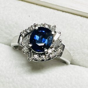 サファイア 4.2ct リング Pt900 プラチナ