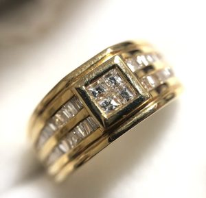 K18 メレダイヤ0.65ct付き リング