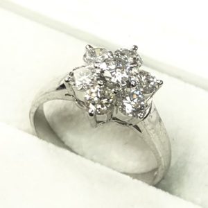 Pt900 プラチナ ダイヤモンド リング