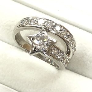 Pt900 プラチナ ダイヤモンド リング