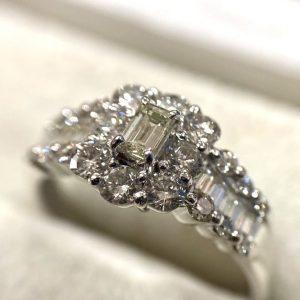 Pt900 ダイヤモンド リング
