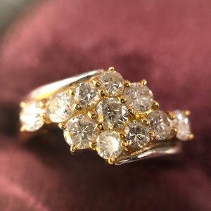 k18 ダイヤモンド付きリング