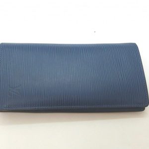 LOUIS VUITTONルイヴィトン エピ ニつ折り長財布 ブルー
