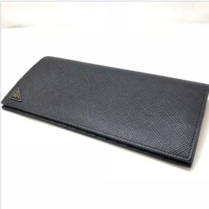 PRADA(プラダ) レザー ブラック 長財布