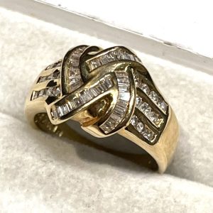 K18 18金 メレダイヤモンド付き リング