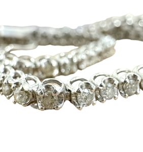 K18WG メレ1.00ct ブレスレット