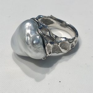 K18WG 淡水パール リング