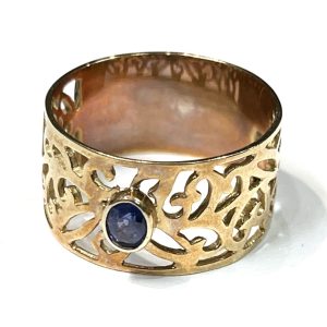 K18 18金 サファイア付き リング