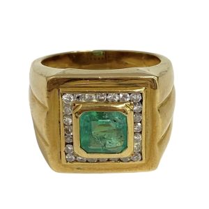 K18 エメラルド リング