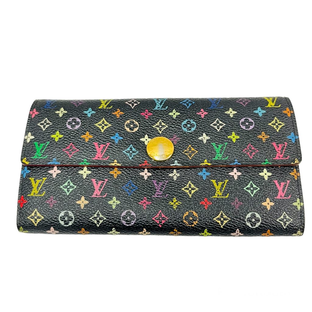 LOUIS VUITTON ルイヴィトン モノグラムマルチカラー ポルトフォイユ・サラ 長財布