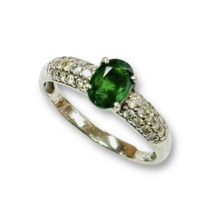 Pt900 ガーネット メレダイヤ リング アクセサリー