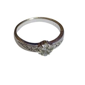 K18WG/18金 ホワイトゴールド リング