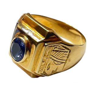 K18/18金 サファイア付き リング