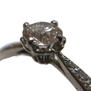 Pt950(プラチナ) 0.3ct 0.06ct ダイヤモンドリング