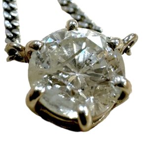 Pt850 プラチナ850 ダイヤモンド1.05ct ネックレス