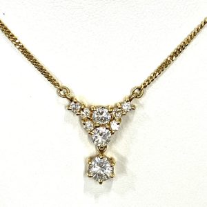 K18 0.65ctダイヤモンド付きリング