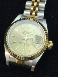 ロレックス　デイトジャスト シャンパン文字盤