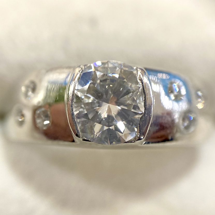 Pt900 プラチナ ダイヤモンド リング 指輪