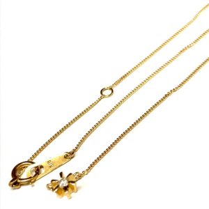 K18 18金 メレダイヤ ネックレス