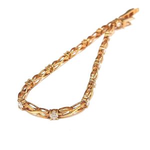 K18 メレダイヤ付き ブレスレット