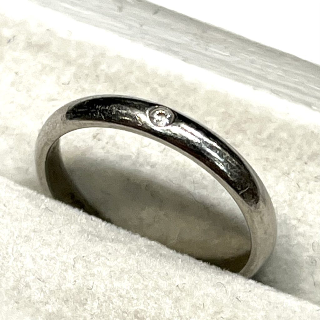 カルティエ CARTIER Pt950 ダイヤモンド付き プラチナリングの買取実績  