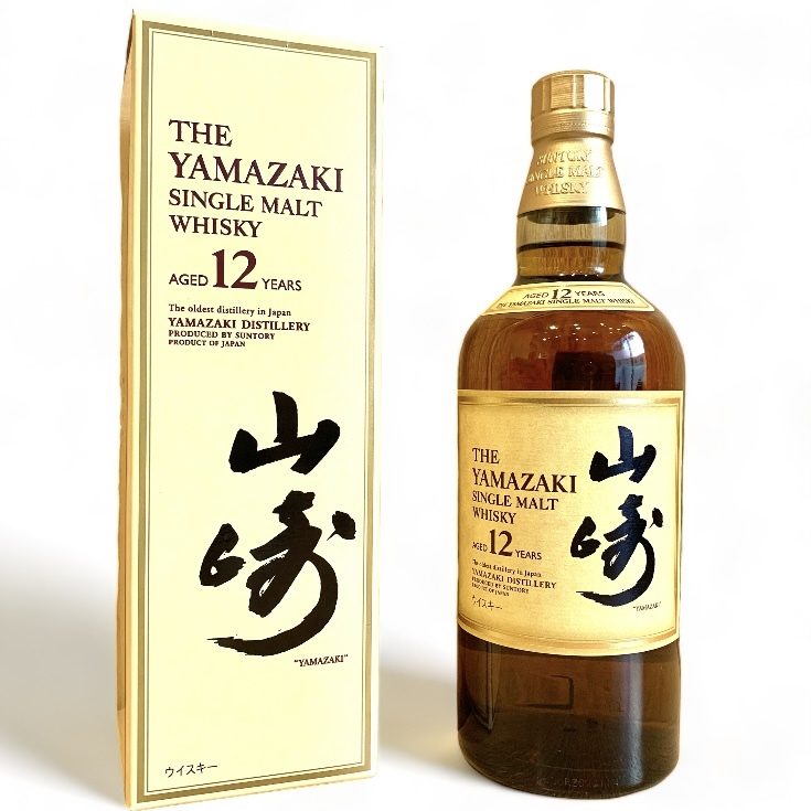サントリー 山崎12年旧 ウイスキー シングルモルト 箱付きの買取実績 