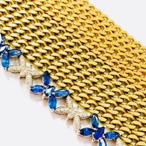 K18 P850 喜平ネックレス  サファイア ブレスレット アクセサリーおまとめ