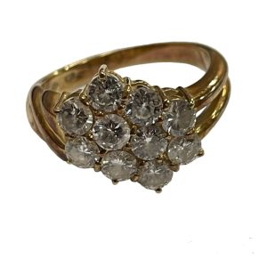 K18【18金】メレ ダイヤリング