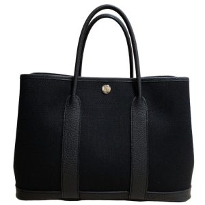 HERMES エルメス トートバッグ ガーデンパーティ ブラック