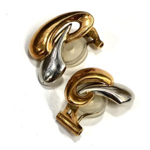 K18Pt850 コンビイヤリング