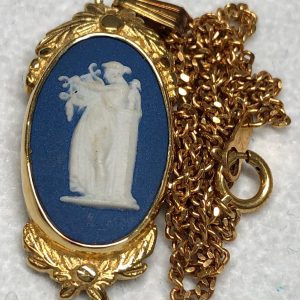 カメオ付きk18ネックレス