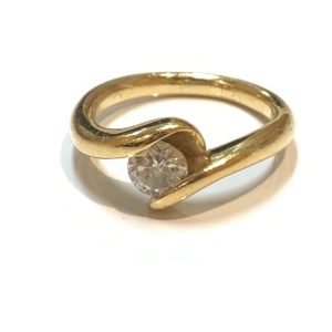 K18 ダイヤモンド 0.56ct リング